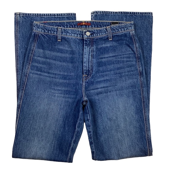 7 For All Mankind High Rise Flare Jeans - Picture 2 of 8